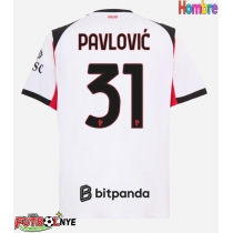 Camiseta AC Milan Strahinja Pavlovic #31 Visitante Equipación 2025-26 manga corta